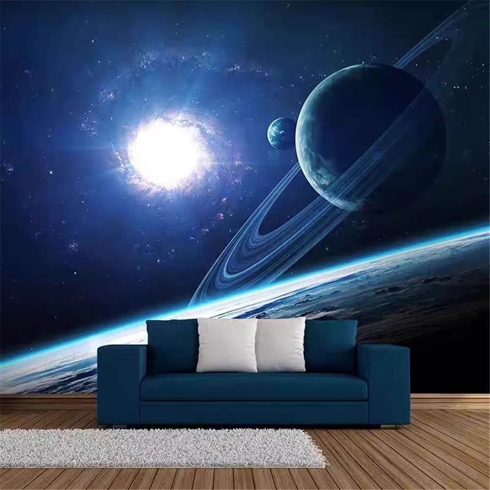 custom KTV bar large mural wallpaper universe stars galaxy Ceiling cool 3D stereoscopic wallpaper TV background papel de parede