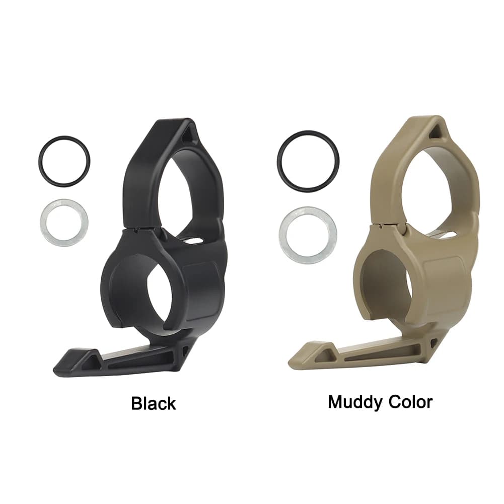 Anello da dito multifunzione compatibile con clip da tasca Anello da dito Accessori per adattatori per torcia Attrezzatura portatile da esterno