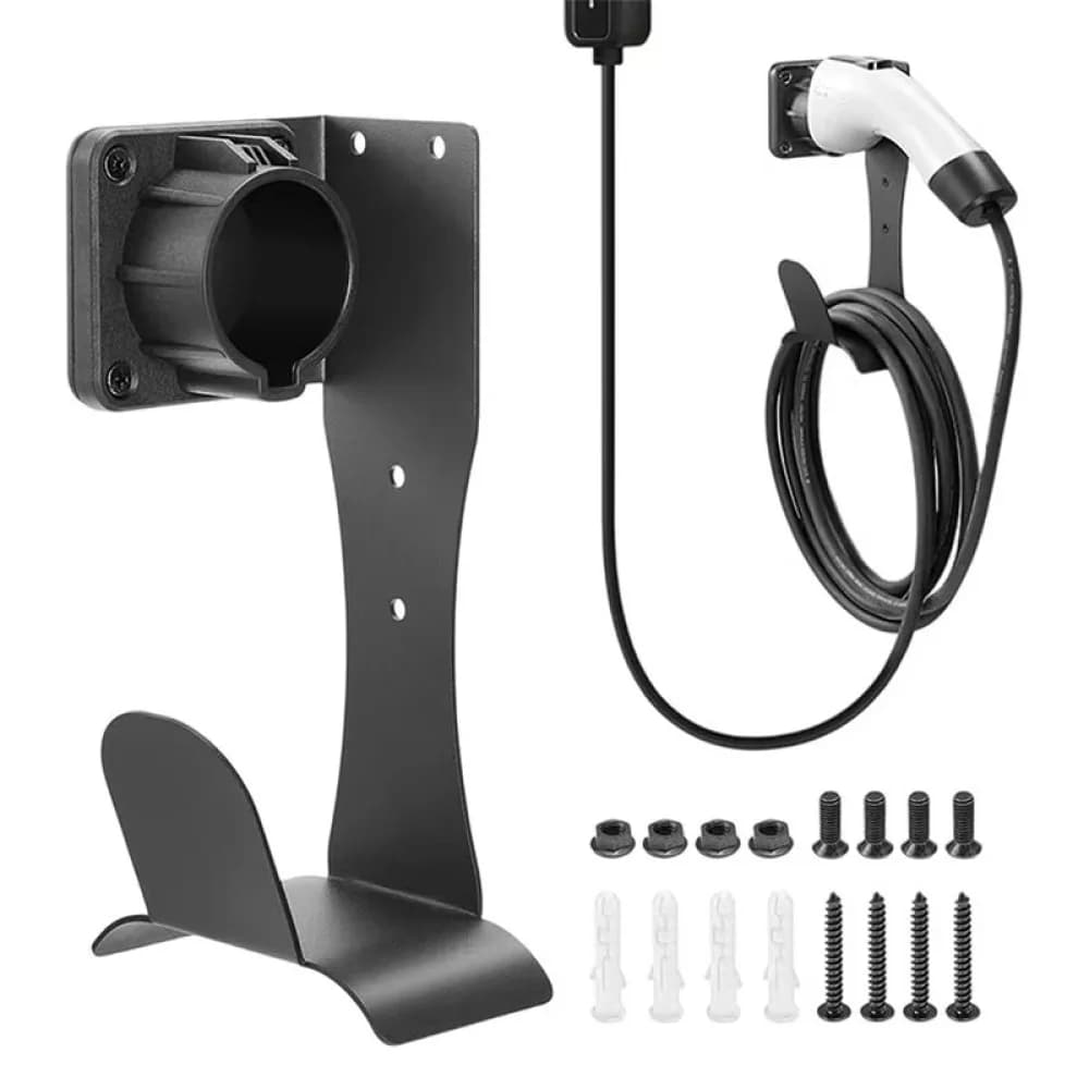 Electric Car Charging Cable Holder Wall Mount EV Charger Gun Dock Station For Type2 J1772 Plug Storage Device