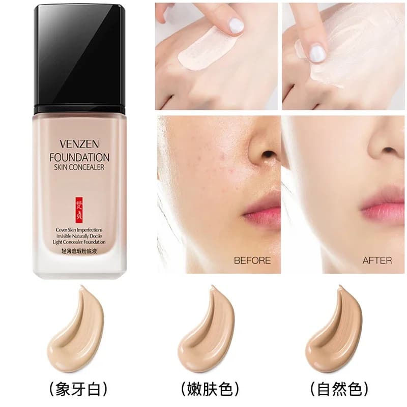 Background for face light fixer Bubble Liquid Foundation Repair Concealer Primer Moisturizing BB Cream Makeup Cosmetics