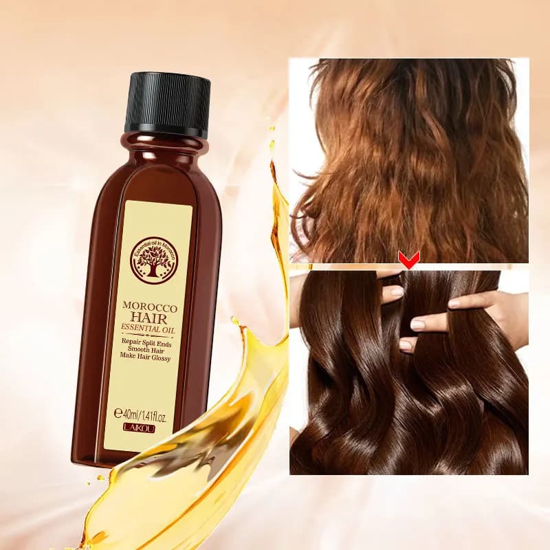 Olio essenziale marocchino per la cura dei capelli 40 ml per migliorare la cura infermieristica divisa a breve temperatura e fragile