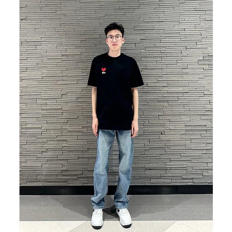 American High Street Vibe Men's Summer CleanFit Elastic Flared Jeans Light Blue Straight Leg Denim Jeans Youth Trendy Fit