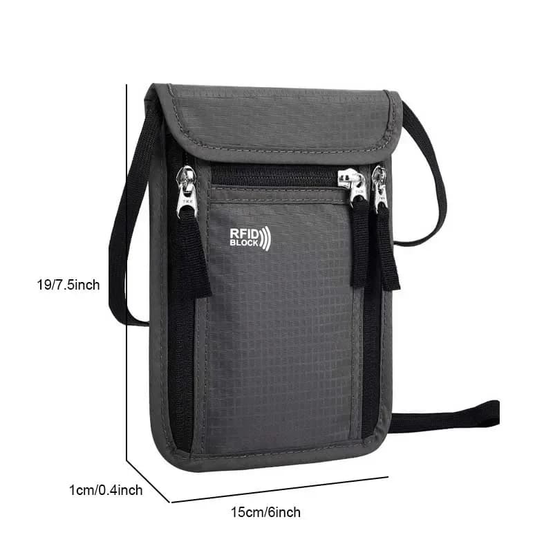 Portafoglio da viaggio per passaporti, custodia da collo, organizer per passaporti familiari con blocco RFID, accessori da viaggio