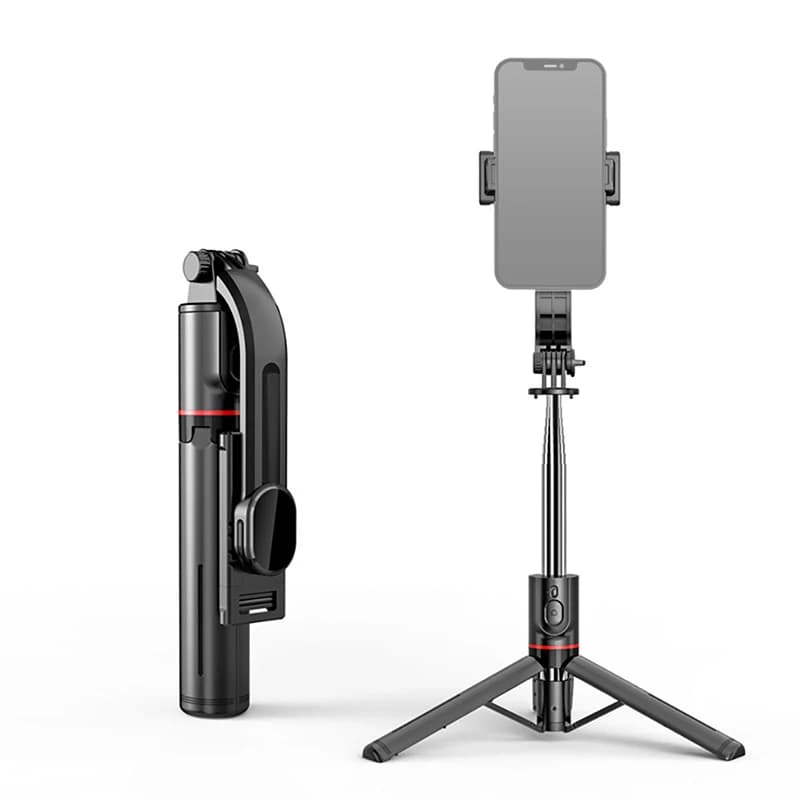Bastone selfie wireless per smartphone, treppiede con telecomando compatibile con Bluetooth, supporto pieghevole portatile per riprese e registrazioni di vlog
