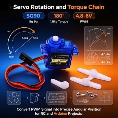 SG90 9g Mini Servo 180/360 Degree 0.1s/60° High Speed for RC Car Airplane Helicopter Boat Robot DIY