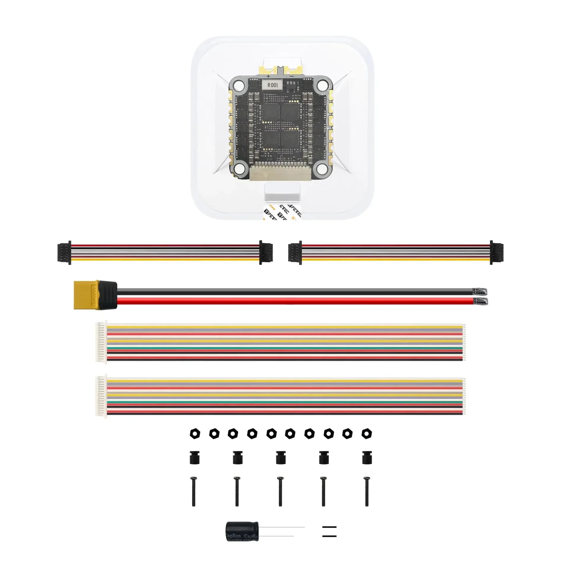 NewBeeDrone Hummingbird 255 50A AIO Flight Controller AT32F435 AM32 3-6S Betaflight OSD Supporto Analogico per Droni da 2.5"-4"