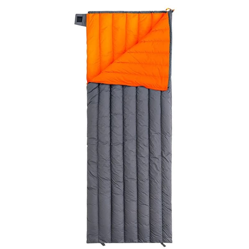 Feather sleeping bag, thickened in winter, cold-resistant adult, outdoor camping, portable in single duck feather
