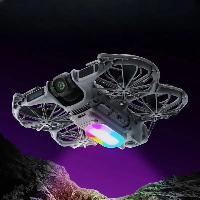 Faro per drone colorato e luminoso con treppiede rialzato per fotografia aerea - Accessori per droni