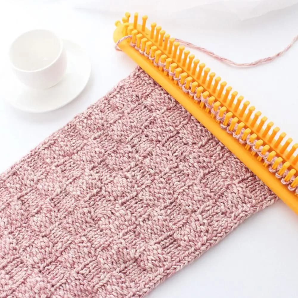 Durable Rectangle Weaving Loom Knitting Kit DIY Machine Sewing Tools Scarf Scarves Handmade Craft Braiding Tool