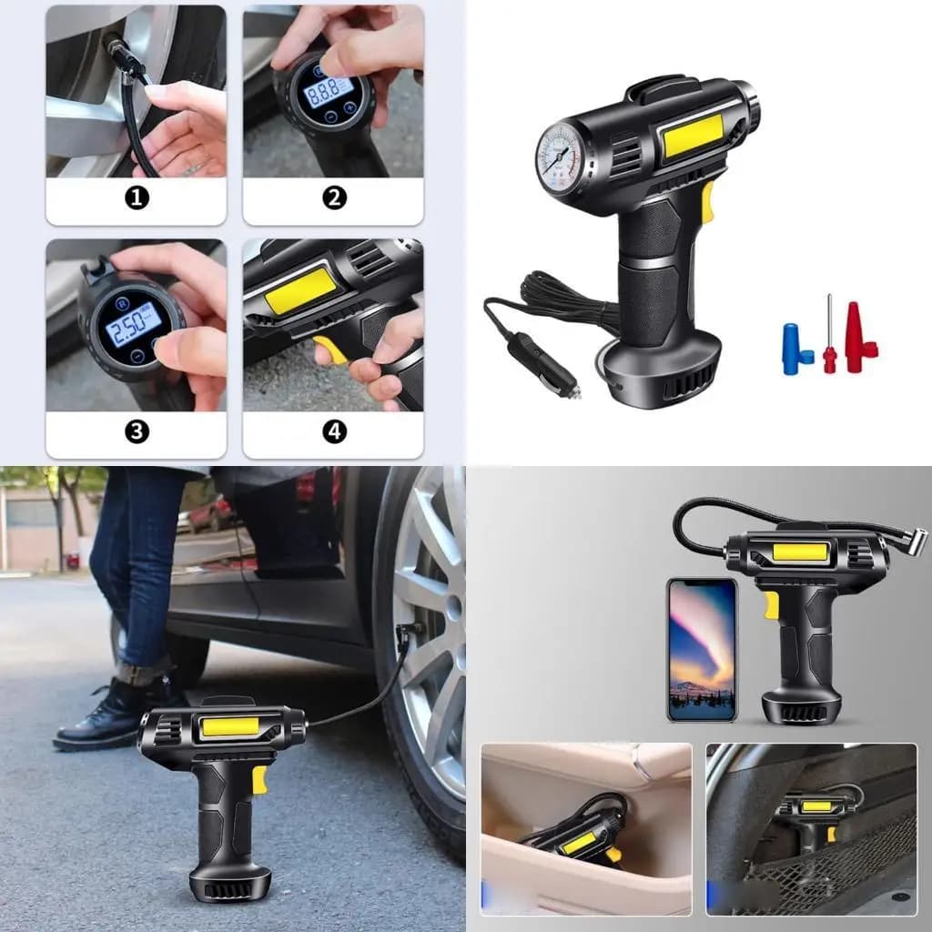 02DE 8,4 V Piamelle elettriche Pianni per pneumatici per pneumatici per il compressore d del veicolo 120W