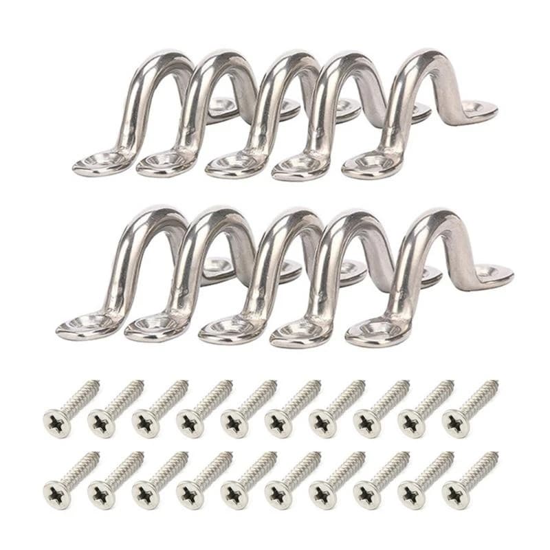 8pcs/10pcs in acciaio inossidabile cravatta per occhi marittimi cuscinetto cuscinetto