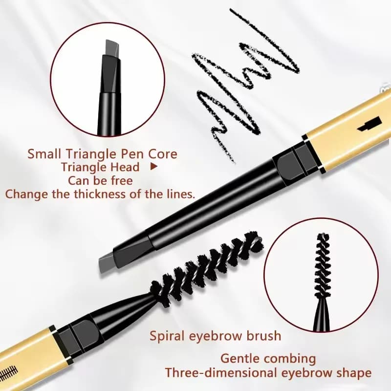 Double Head Eyebrow Pen Long-Term Waterproof Eyebrow Pen Long-Term Mascara Tint Improvement Cosmetics Beauty Pen for Women Tattoo Makeup