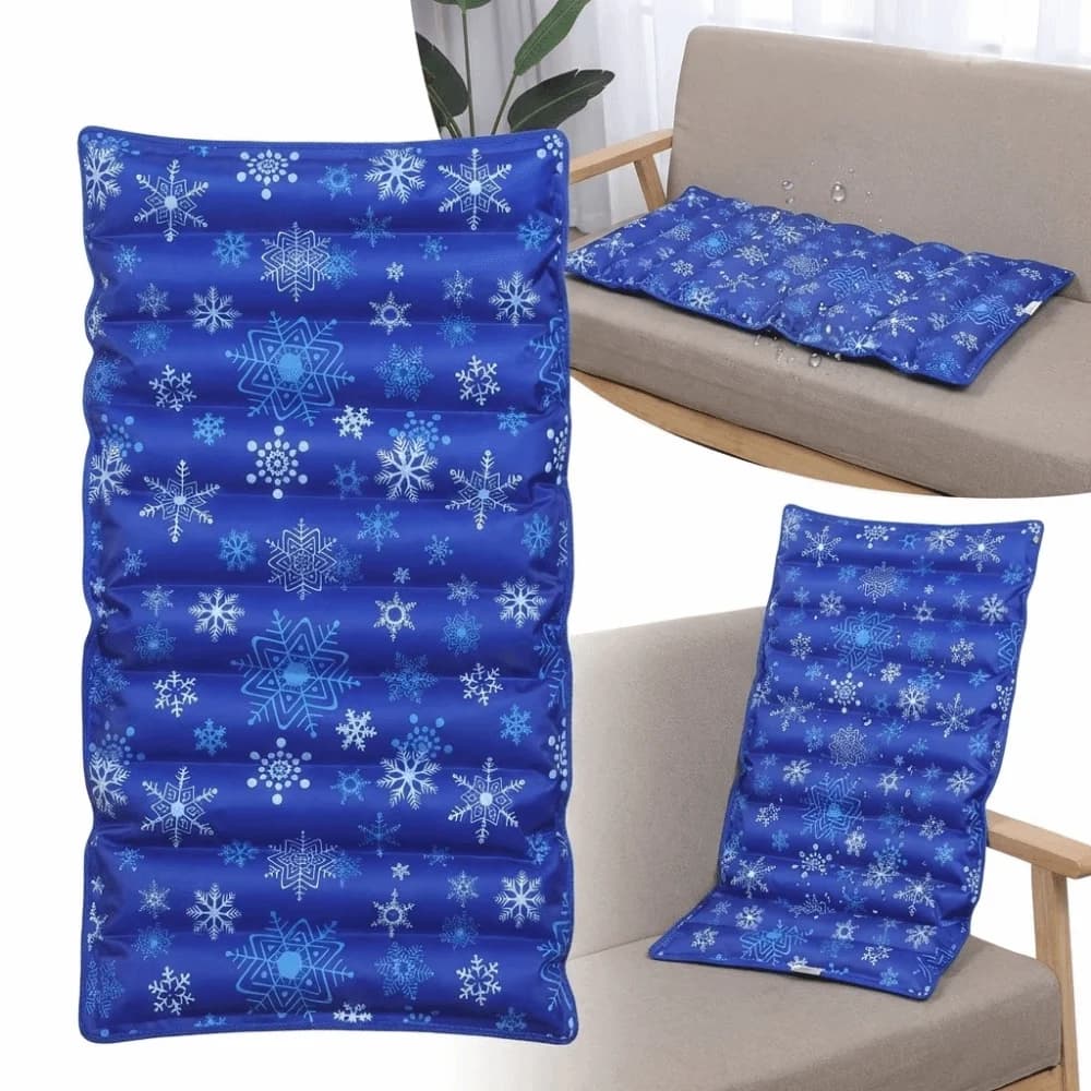 Refillable Ice Seat Cushion Summer Cool DIY Design Chair Cooling Pad Portable Foldable Water Filling Cushion Kids Adult