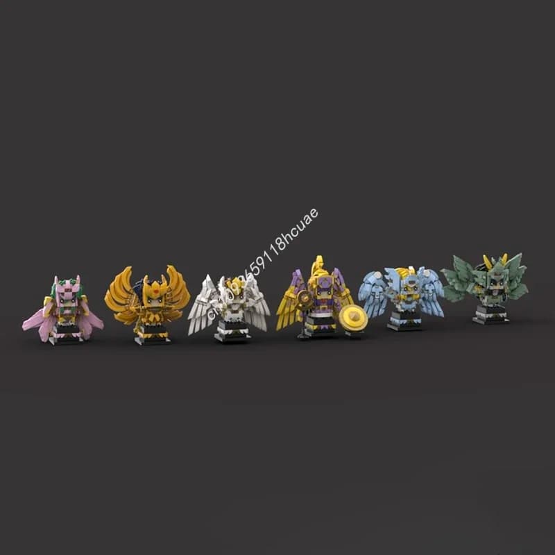 Set di 5133 Pezzi MOC Saint Seiya Bronze Godes Cloths Bundle Brickheadz, Blocchi da Costruzione, Regalo di Natale, Esclusiva Collezione da Esposizione