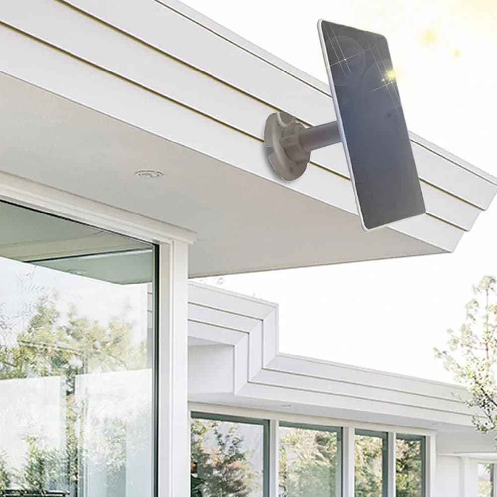 12W USB Solar Panel IP65 Waterproof Camera Solar Panel Charger 360°Adjustable Mounting Outdoor Solar Cells Charger for Cameras