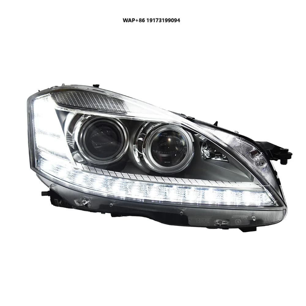 Faro Anteriore per Benz W221, Faro a LED 2006-2009, Fari S300 S400 con DRL, Indicatore di Direzione, Abbaglianti, Lente Proiettore Angel Eye