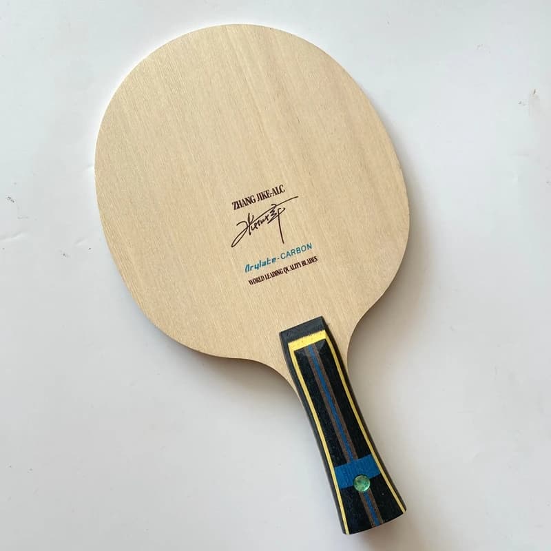 Professional Carbon Fiber Table Tennis Racket 5PLY Wood Plus 2 AC Offensive Long Handle Ping Pong Blade for Sports Fitness