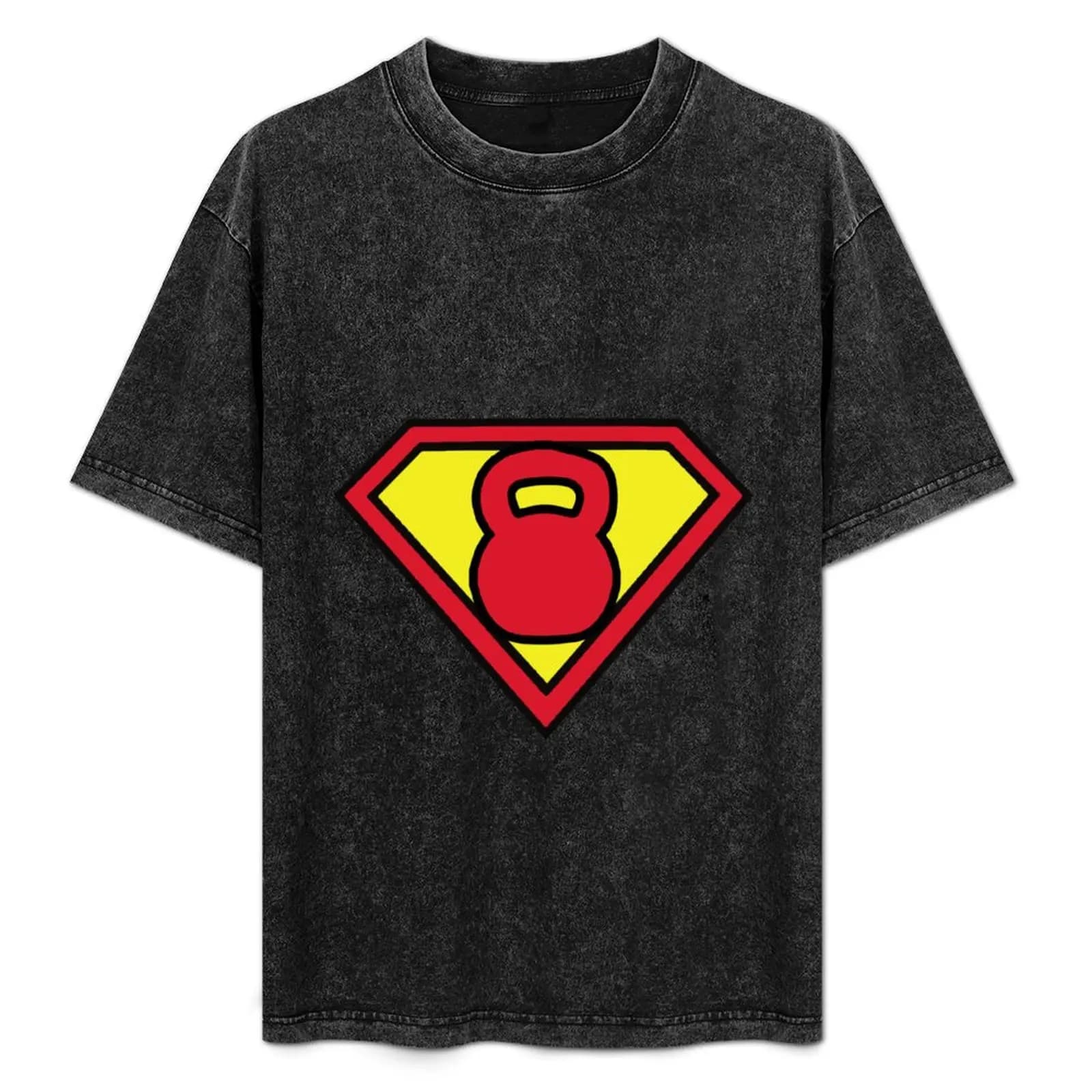 T-shirt Super Kettlebell alla moda, semplice e casual