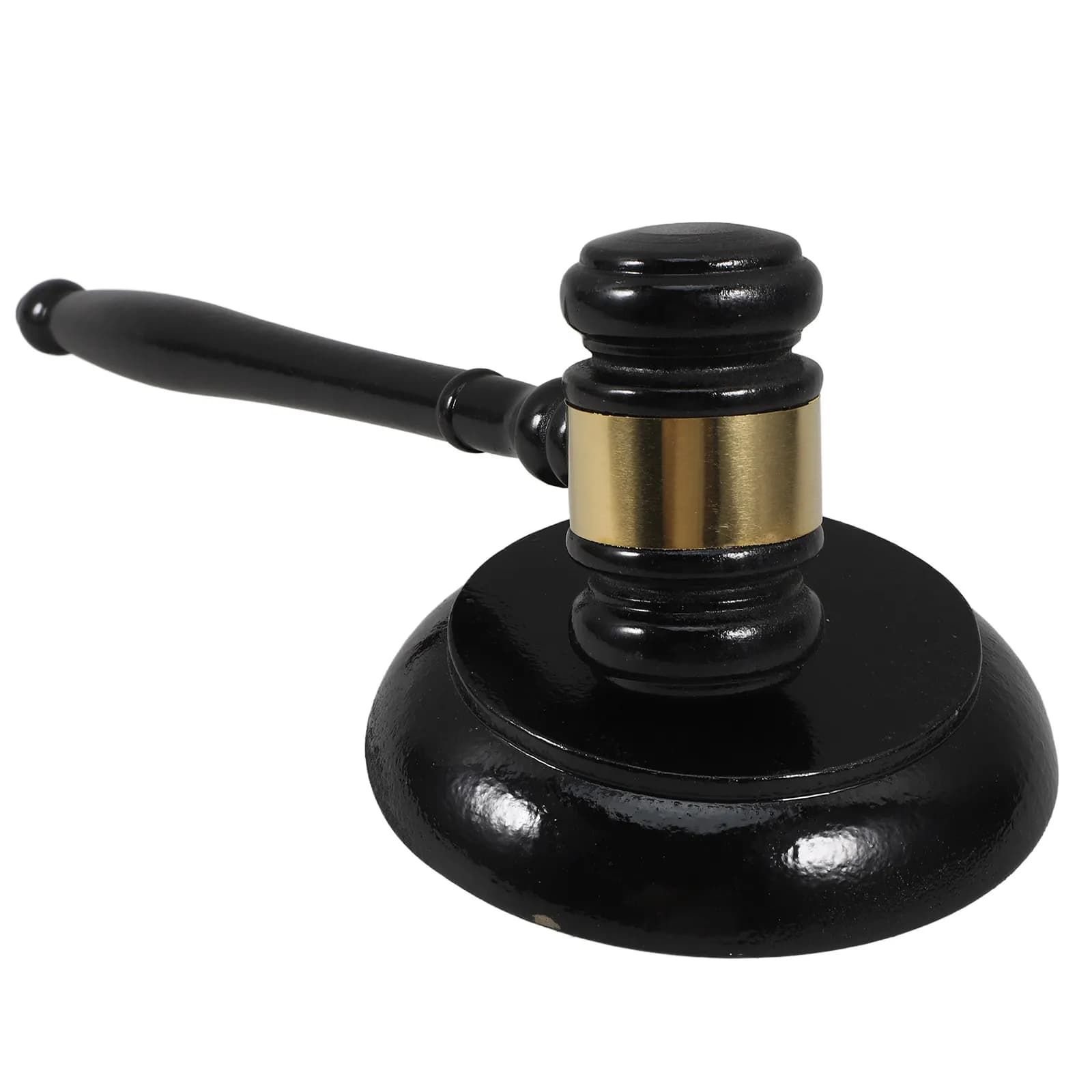 Set di martello in legno e blocco sonoro per giudici, avvocati, commissari d'asta, uso in tribunale, martello da giudice in legno massello, multiuso per giochi di ruolo