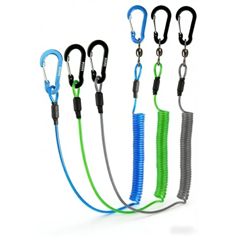 Accessori per attrezzatura da pesca: 3 combinazioni, 1 cordino resistente per canne da pesca, cinghie per pagaie da kayak, strumenti essenziali per il fissaggio delle pagaie