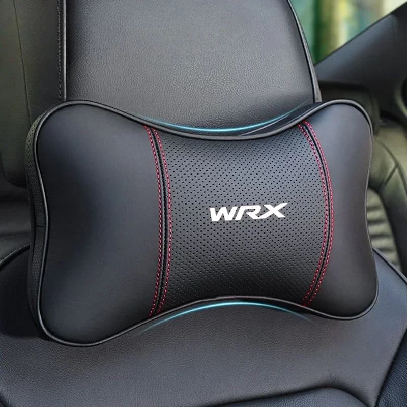 1Pcs Car Seat Headrest Auto Logo Neck Pillow For Subaru Impreza Legacy WRX STI BRZ Forester car accessories interior