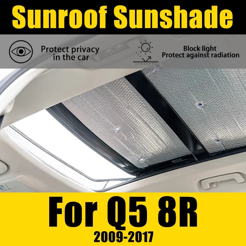 2PCS Auto Tetto Apribile Parasole Per Audi Q5 8R 2009 ~ 2017 2010 2011 2012 Auto Anti-Uv Parasole Adsorbimento Elettrostatico isolamento termico