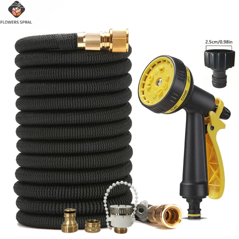 Garden Telescopic Hose, 10 Function High-Pressure Water Gun, Convenient Water Pipe, Used For Car Washing And Irrigation Tools