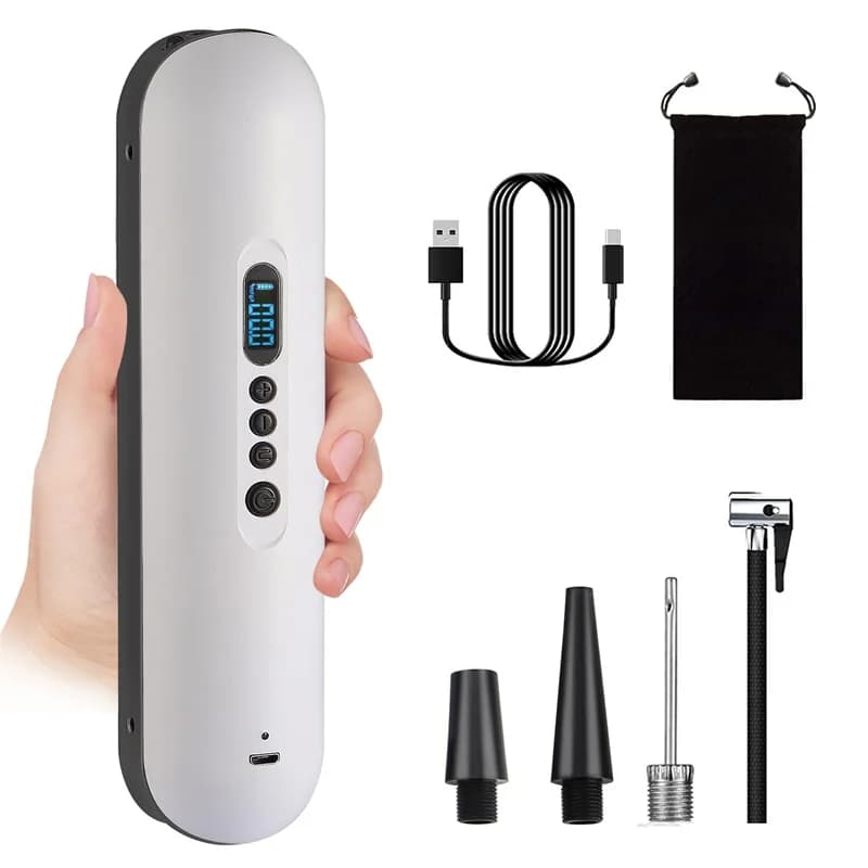 Smart Mini Handheld Automatic Electric Bike Cordless Digital Portable Car Tire Air Tyre Inflator Pump