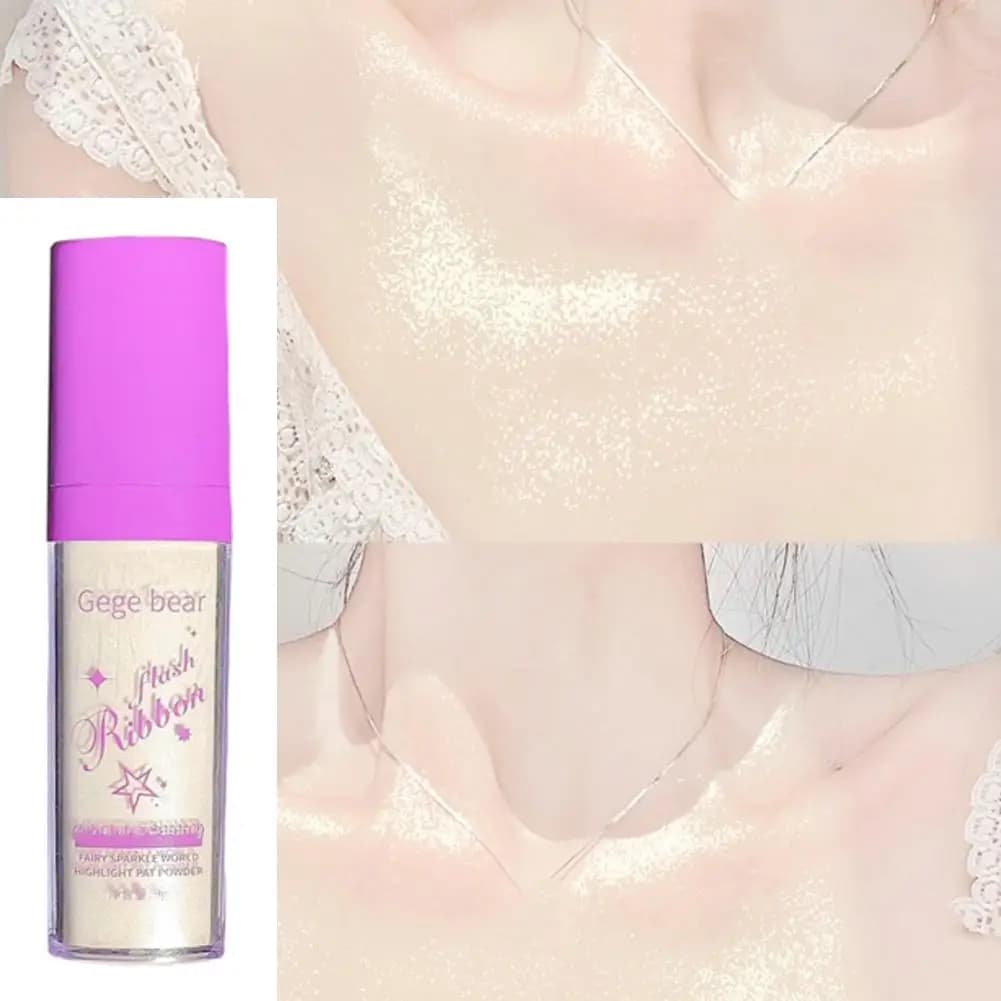 Evidenziatore in polvere bianco al chiaro di luna Polvo De Hadas Glitter Shimmer Contour Shading Illuminatore per le donne Trucco viso corpo M5X3