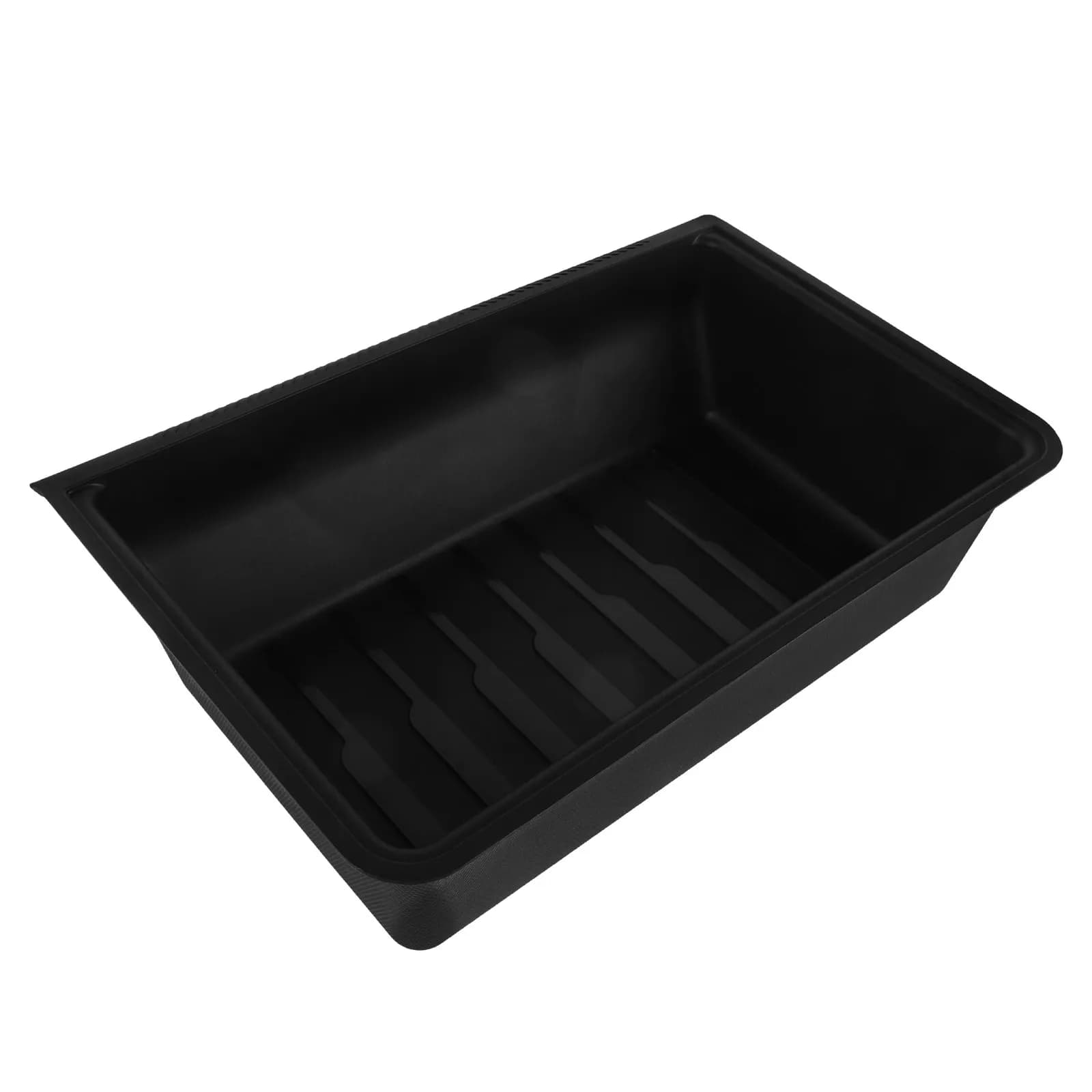 Organizer Sottosedile per Auto, Scatola Portaoggetti in Plastica Resistente, Vassoio per Veicoli, Organizzatore per Sedile Posteriore Auto
