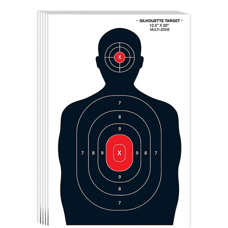5/10PCS Archery Target Paper Silhouette Splatter for Bow Arrow Range Shooting Training Shooting Target Paper Accessory