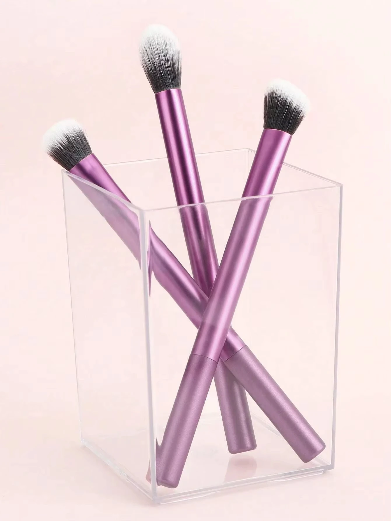 Set di pennelli per trucco da 3 pezzi, inclusi pennello per illuminante, pennello per ombretto e pennello per correttore, strumenti in confezione regalo