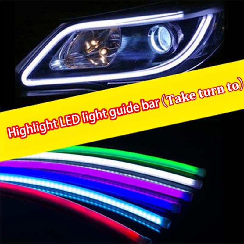 2 pezzi 12V 24V 60cm DRL tubo flessibile faro striscia luce universale luce di marcia diurna Angel Eyes indicatore di direzione lampada 24V Van