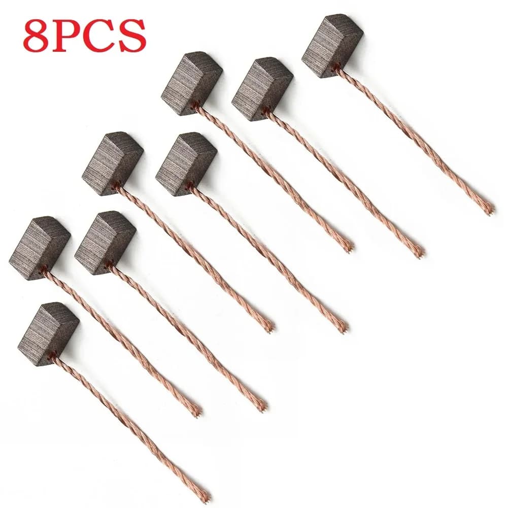 8 pezzi spazzole di carbone 6*6*10mm parti di ricambio per motore ventilatore motore ventola parabrezza tergicristallo motore utensili elettrici accessori