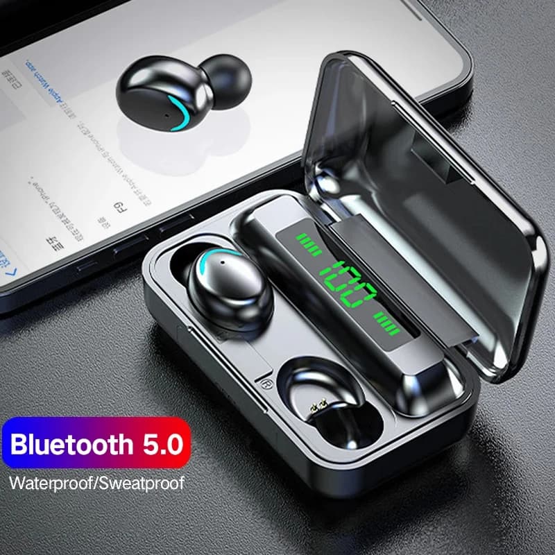 Wireless Headphones F9 TWS Bluetooth 5.0 Headphones Hifi with noise cancelling with microphone Sports speaker for phone