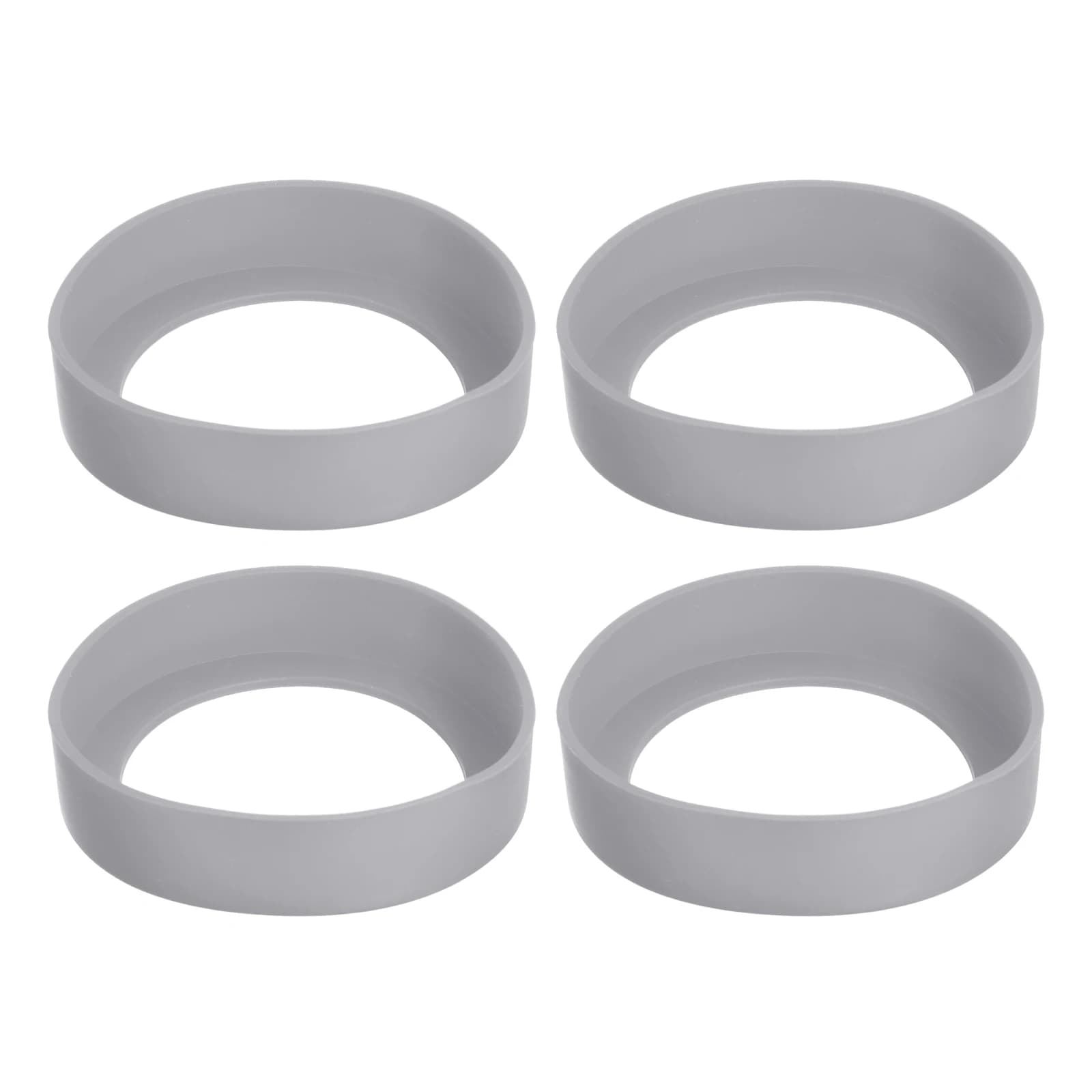 4 pieces of water bottle, silicone protective case for bottle, bottom non-slip cover, water bottle bumper, cup, glass (75 mm)