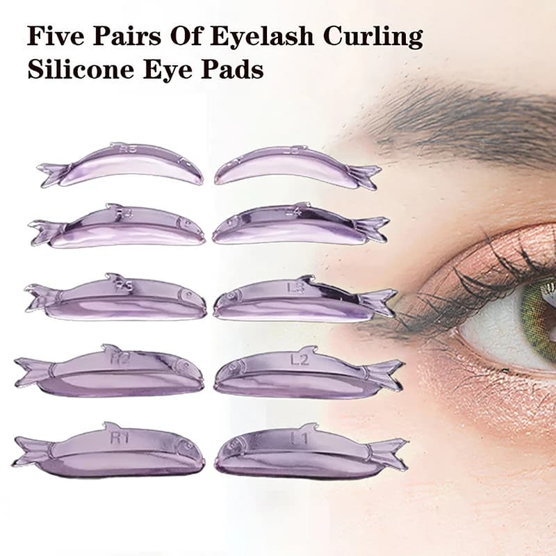 Bigodini in Silicone per Permanente Ciglia con Diverse Curvature, Accessori per Lash Lift Senza Colla, Bastoncini per Sollevamento Ciglia, Strumento per Trucco
