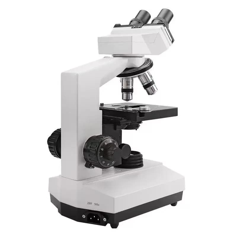 Microscopio Binoculare Ottico per Laboratorio Medico 4X 10X 40X, Riutilizzabile per Studi Veterinari in Ospedali ed Educazione