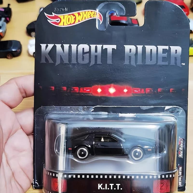 Nuovo cavaliere Hot Wheels KITT Nero # 83 Pop Culture KITT Hxd63 Retro Entertainment KITTT 1/64 Diecast Model Car Gift