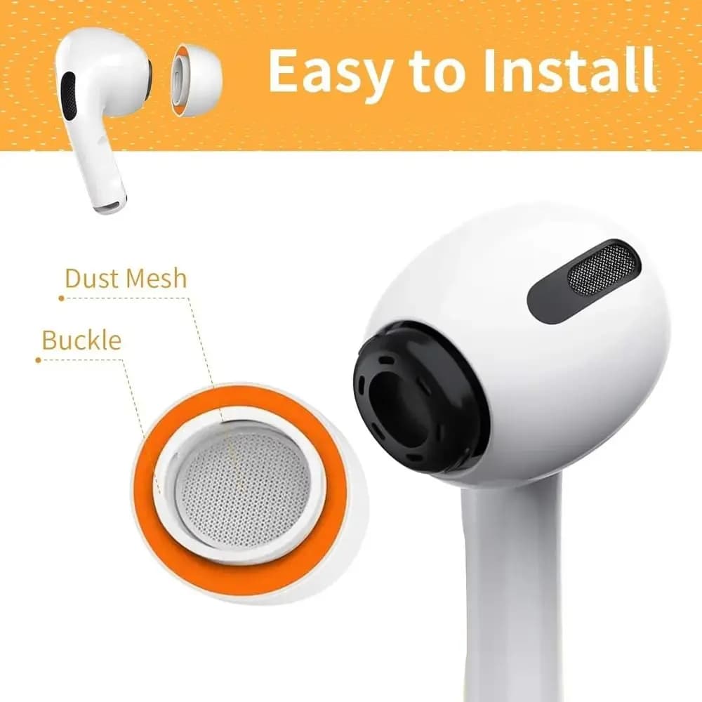 Cuscinetti auricolari in memory foam morbido Silicone S/M/L Tappi per le orecchie Tappo antiscivolo Cuscino auricolare di ricambio per AirPods Pro 3 Accessori per cuffie
