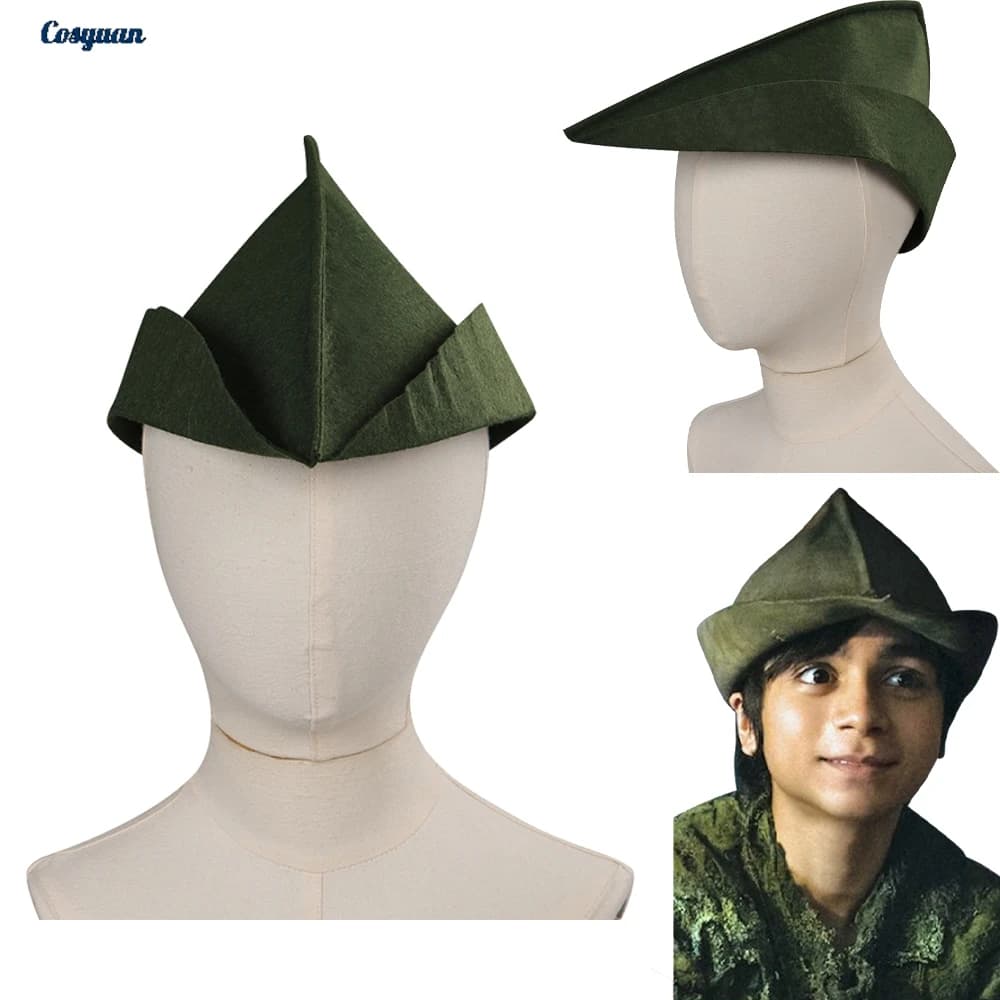 2023 Film Wendy Pan Cosplay Fantasy Accessori Abiti da festa Prop Peter Cappello Bambini Ragazzi Gioco di ruolo Fantasia Cap Carnevale di Halloween