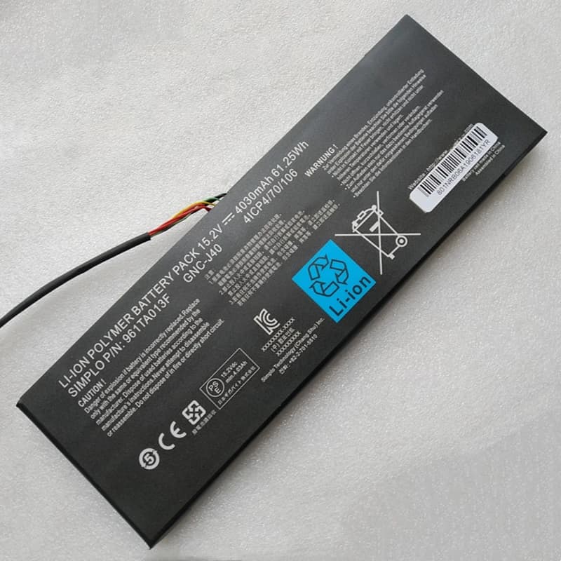 New Laptop Battery GNC-J40 961TA013F 15.2V 61.25Wh for Gigabyte P34W P34F P34G V2 V3 V4 V5 V7 Xotic Schenker XMG C504