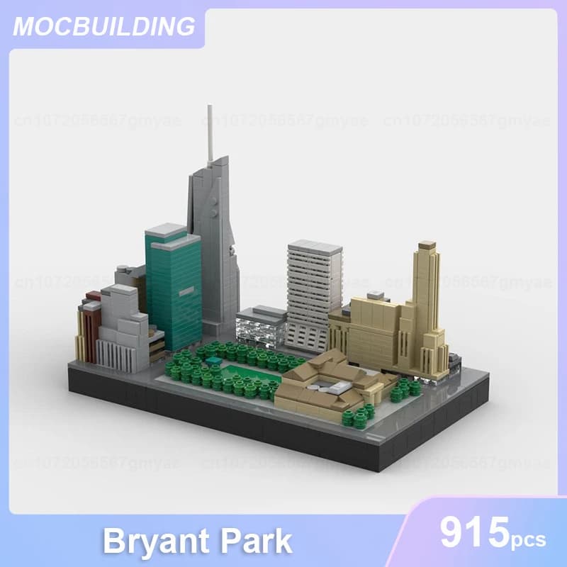 Bryant Park Architettura Modello MOC Building Blocks FAI DA TE Assemblare Mattoni Display Collezione Creativa Educativa Giocattoli Regali 915 PZ