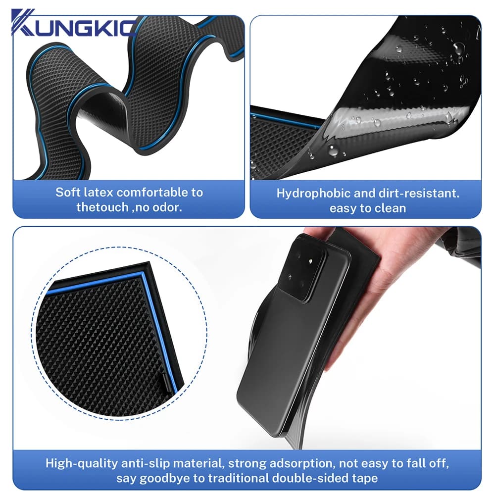 Door Groove Mat For Honda Prologue 2024 2025 Car Anti-slip Mat Rubber Gate Slot Pads Auto Honda Prologue Accessories 2024