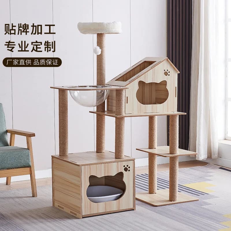 A foreign trade climbing frame nest tree litter toy directly from the manufacturer cat supplies