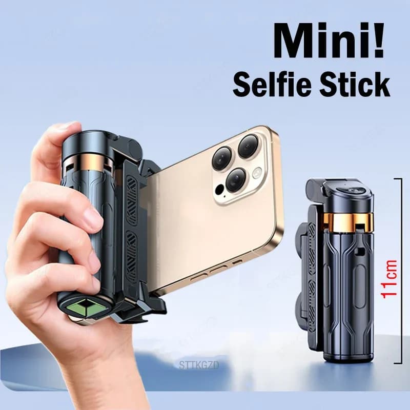 Treppiede per telefono cellulare, selfie stick portatile con telecomando staccabile wireless per streaming fotografico dal vivo e registrazione video