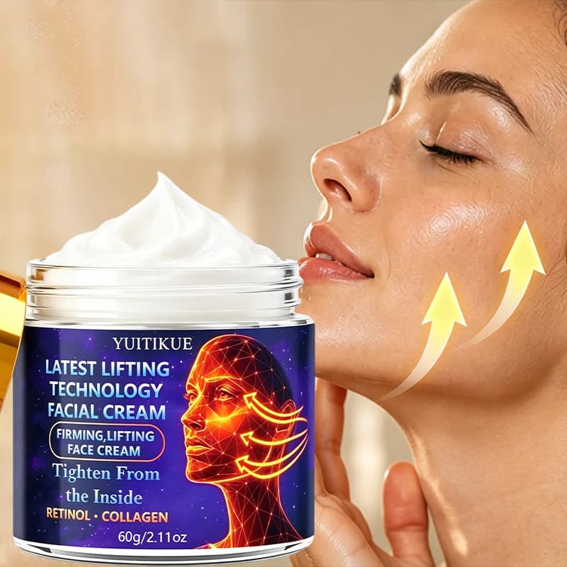 YUITIKUE 60g Lifting Technology Face Cream, Retinol & Collagen Formula, Tightening Firming Cream for All Skin Types