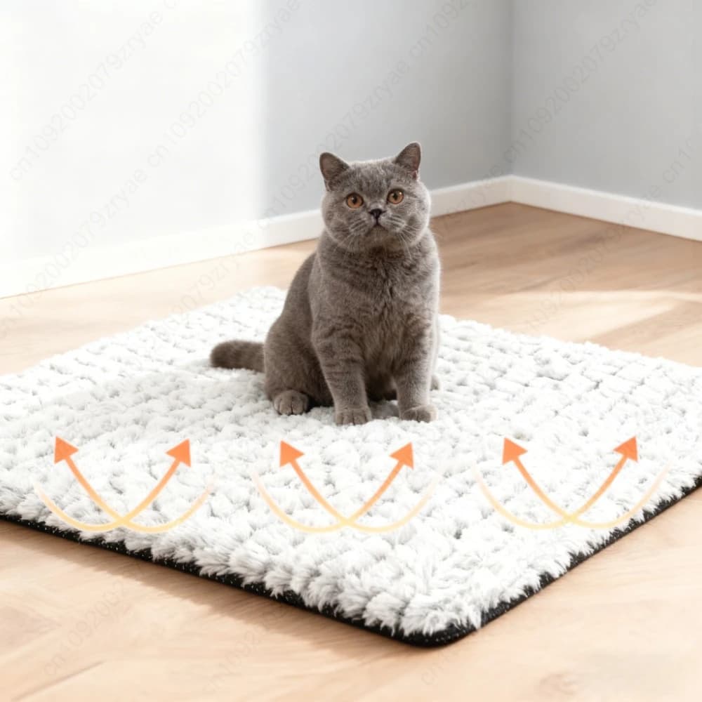 Tappetino riscaldante per animali domestici, con temperatura regolabile, impermeabile, con timer, per il sonno dei cani.