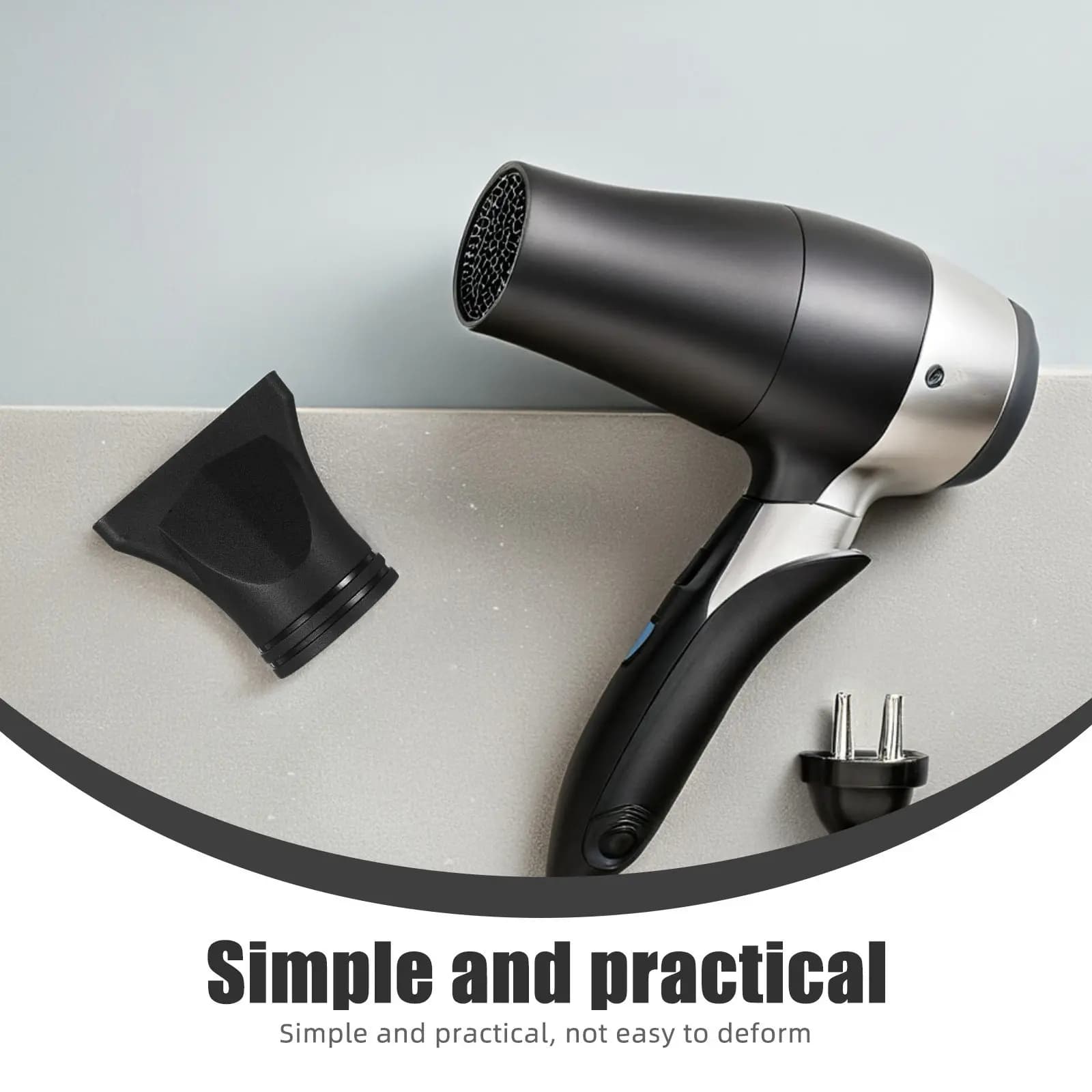 5Pcs Blow Dryer Attachments Hair Dryer Styling Nozzle Diffuser Curl Smoothing Nozzle for Salon Home Use Universal