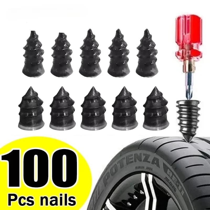 Pneumatic tyre repair nails for motorcycle motor bike bicycle repair tires set of rubber metal nails car tire accessories